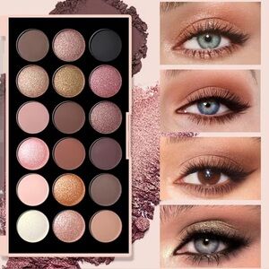 18 Color Matte Shimmer Eyeshadow Palette Anna Rose